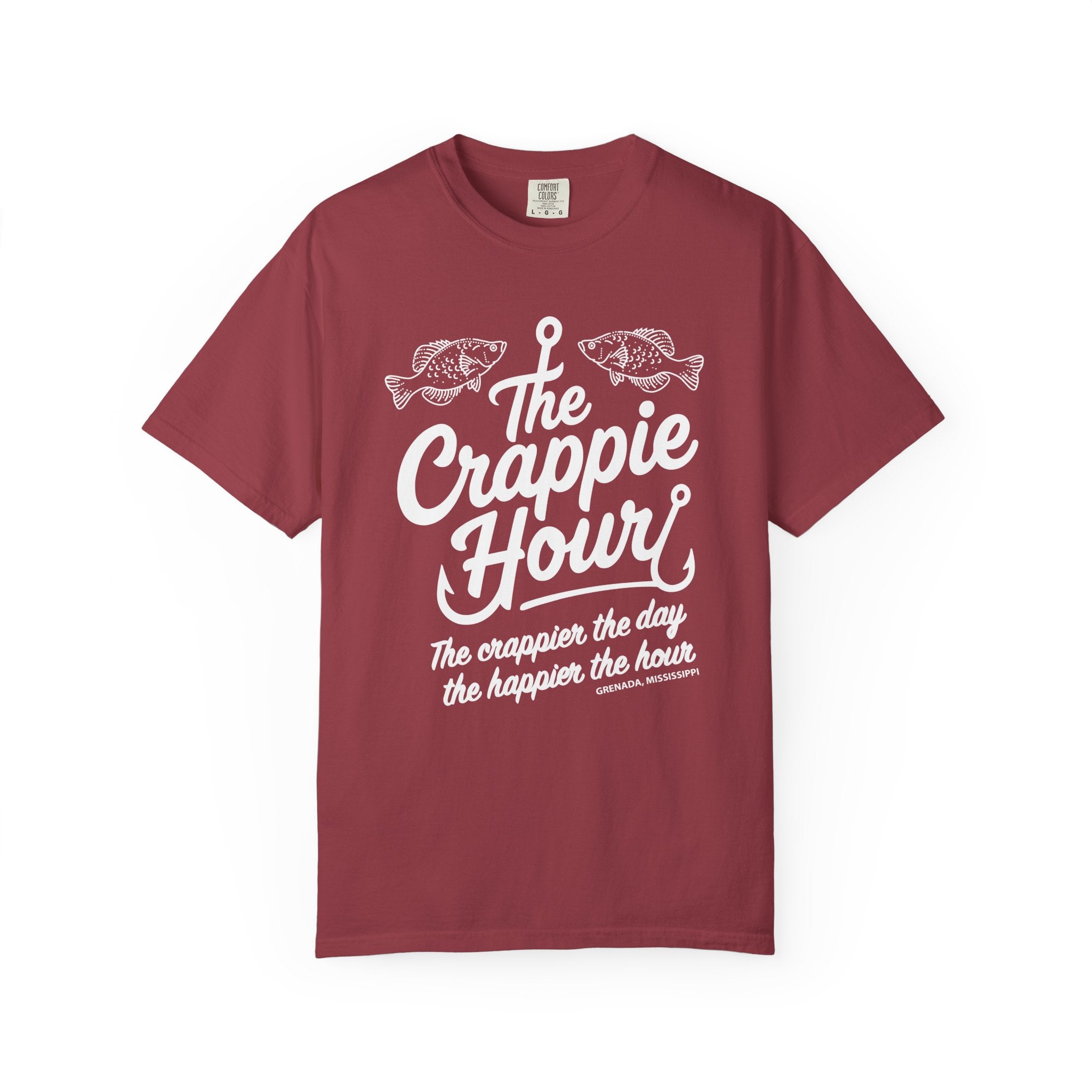 Crappie Hour T-Shirt: The crappier the day, the happier the hour