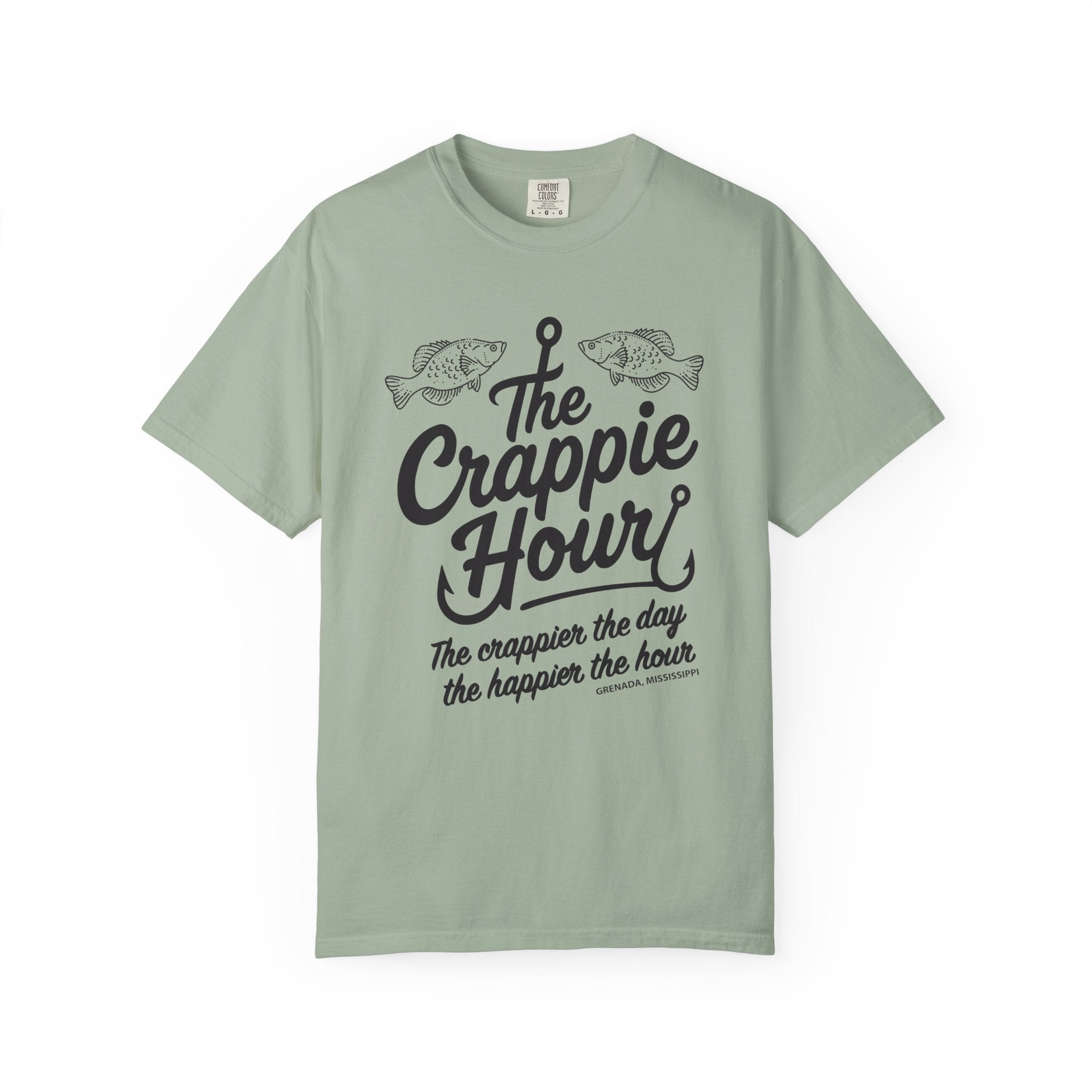 Crappie Hour T-Shirt: The crappier the day, the happier the hour