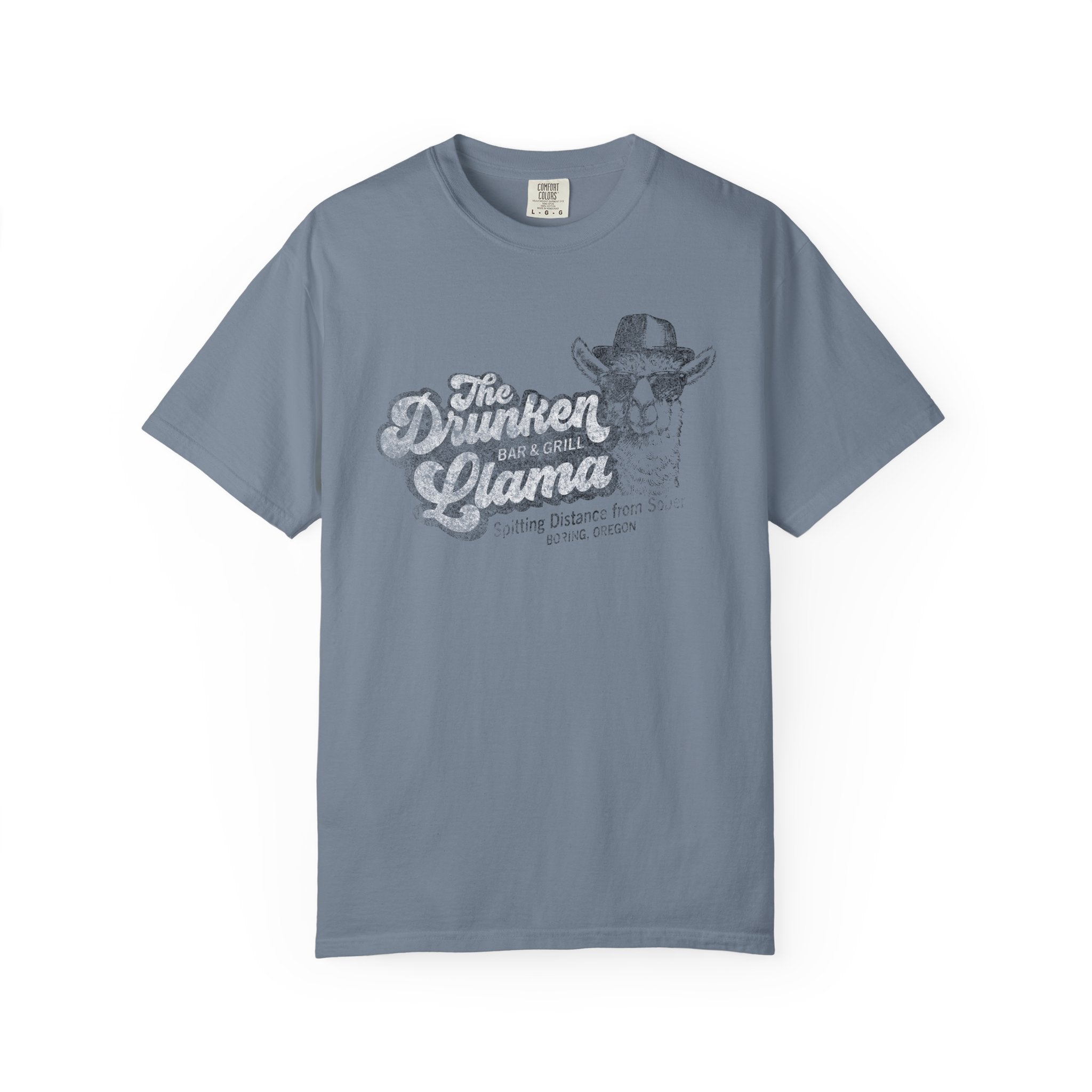 Drunken Llama T-Shirt: Spitting distance to sober - J Pop's Closet