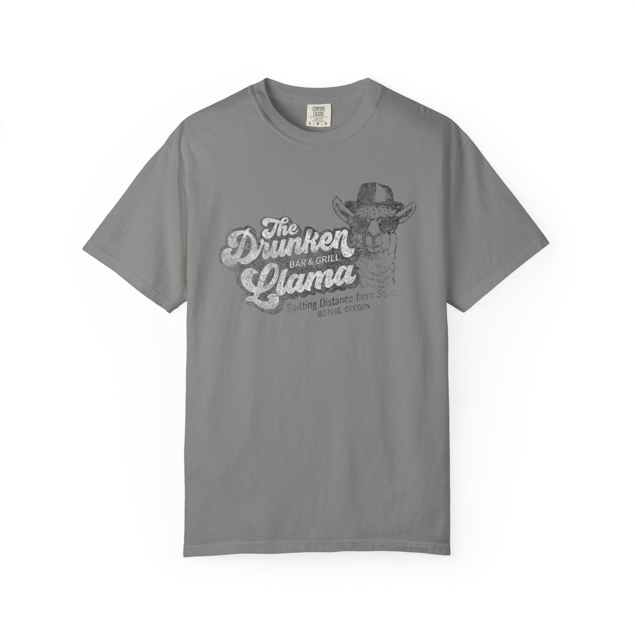 Drunken Llama T-Shirt: Spitting distance to sober - J Pop's Closet