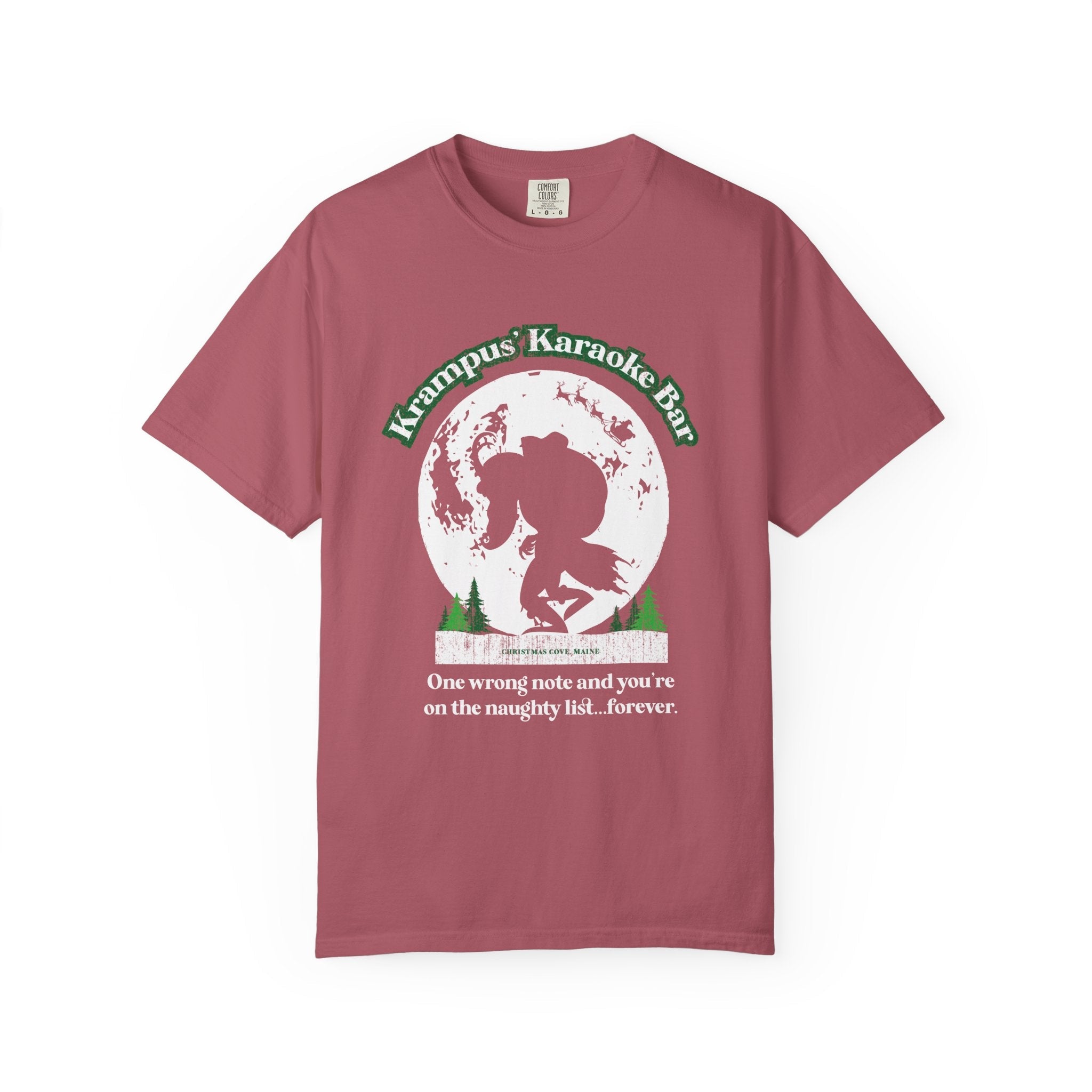Krampus Karaoke T-Shirt: One wrong note and you’re on the naughty list…forever - J Pop's Closet