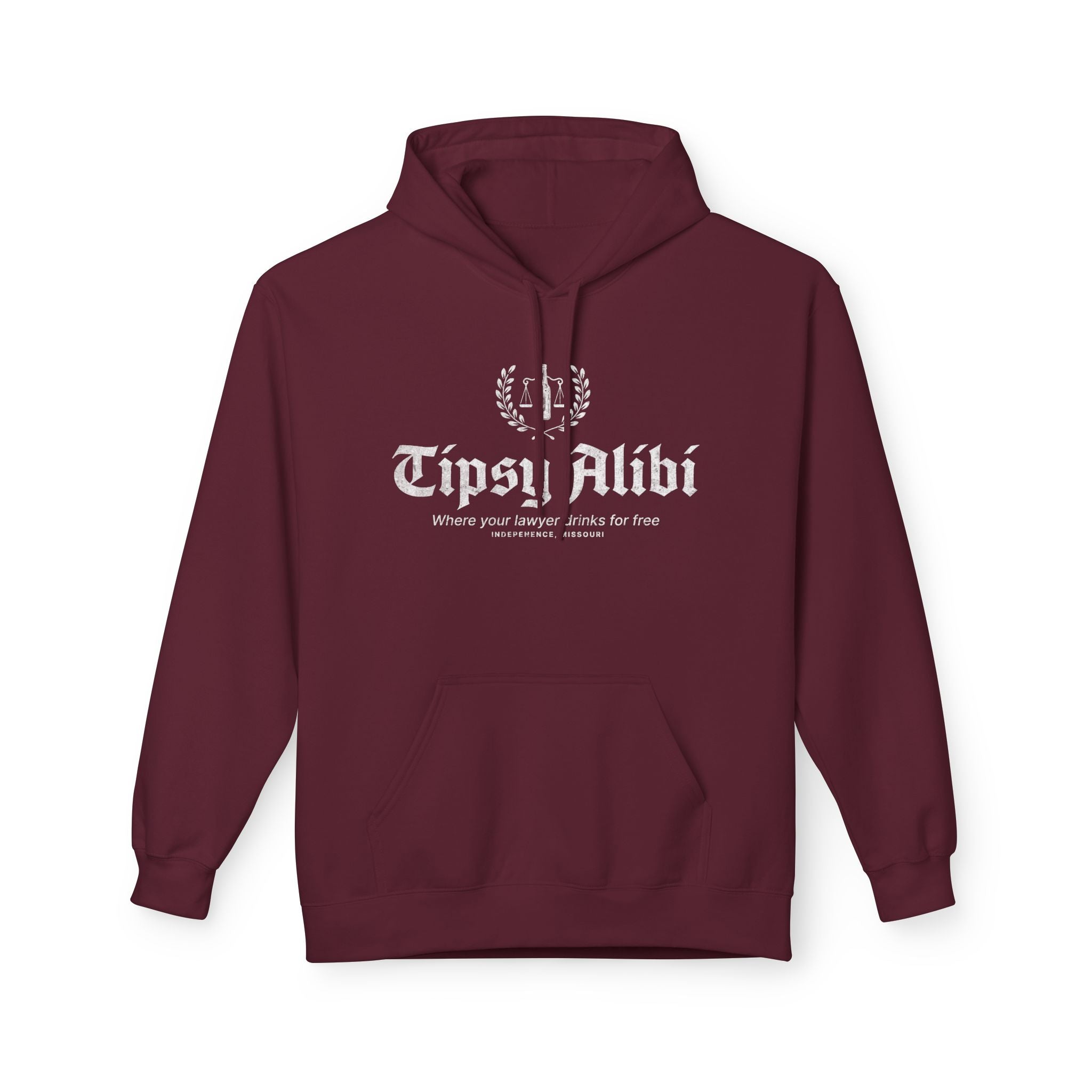 Tipsy Alibi Hoodie: Where your lawyer drinks for free - J Pop's Closet