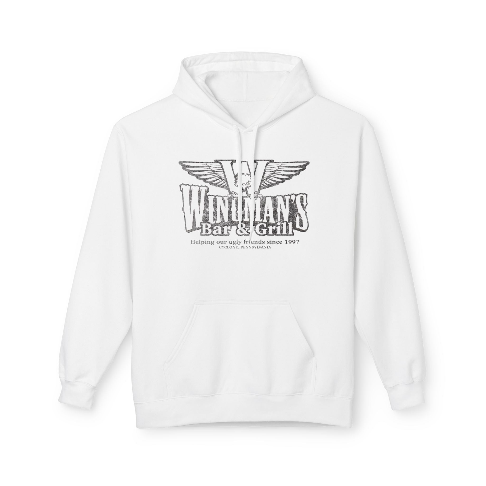 Wingman's Bar & Grill Hoodie: Helping Our Ugly Friends Since 1997 - J Pop's Closet
