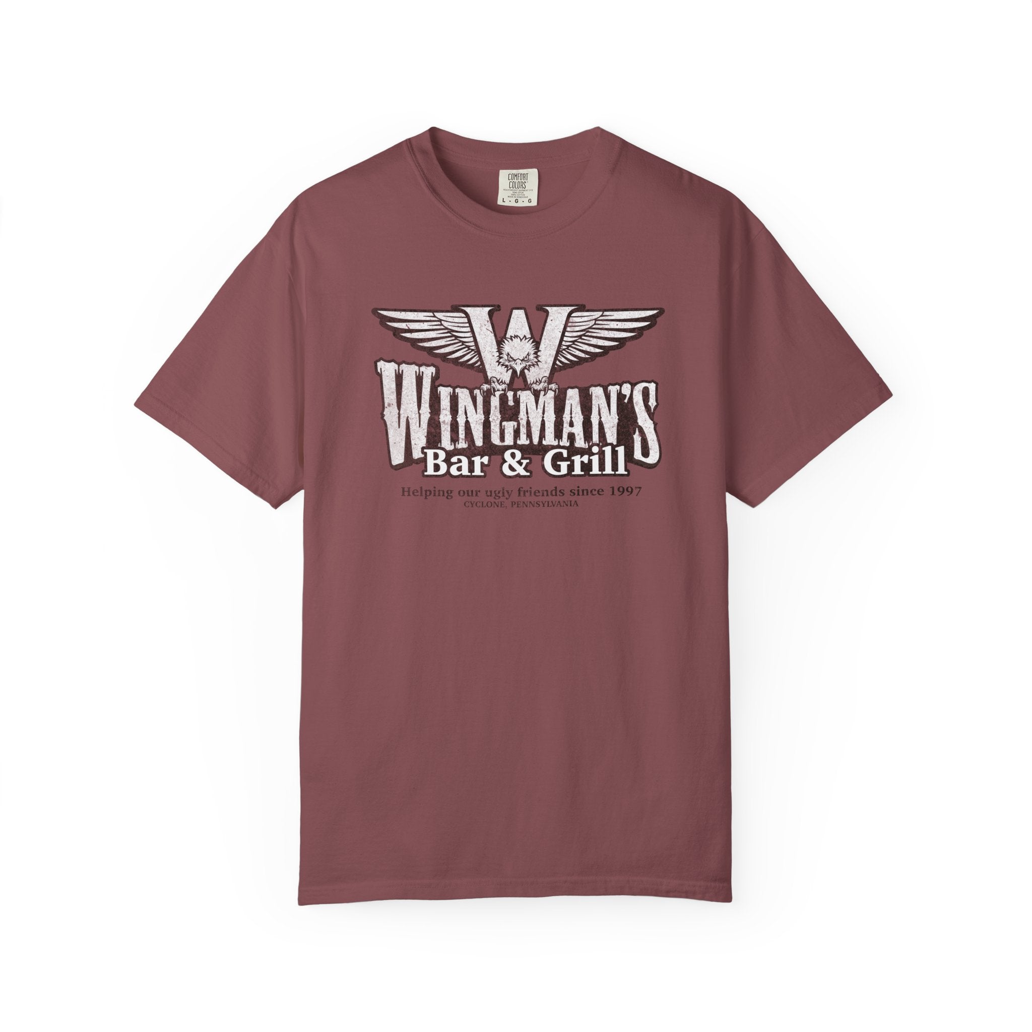 Wingman's Bar & Grill T-Shirt: Helping our ugly friends since 1997 - J Pop's Closet