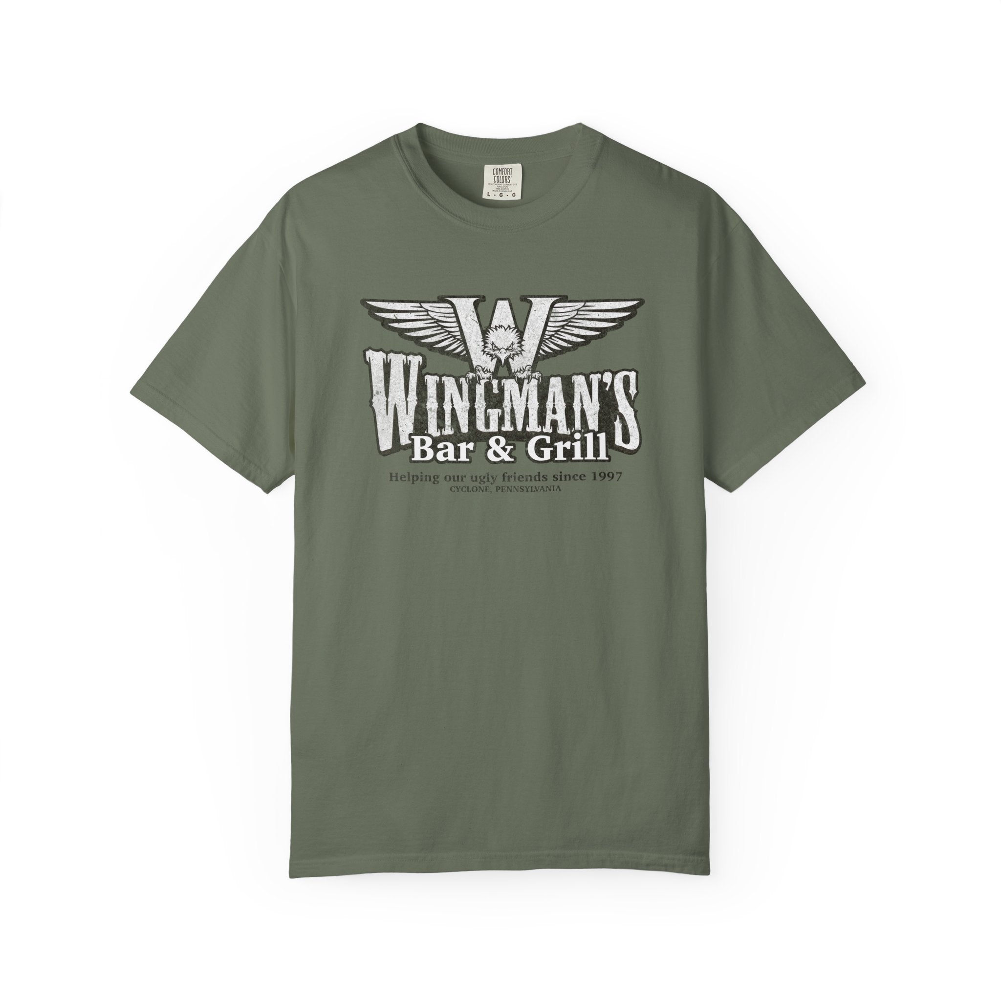 Wingman's Bar & Grill T-Shirt: Helping our ugly friends since 1997 - J Pop's Closet