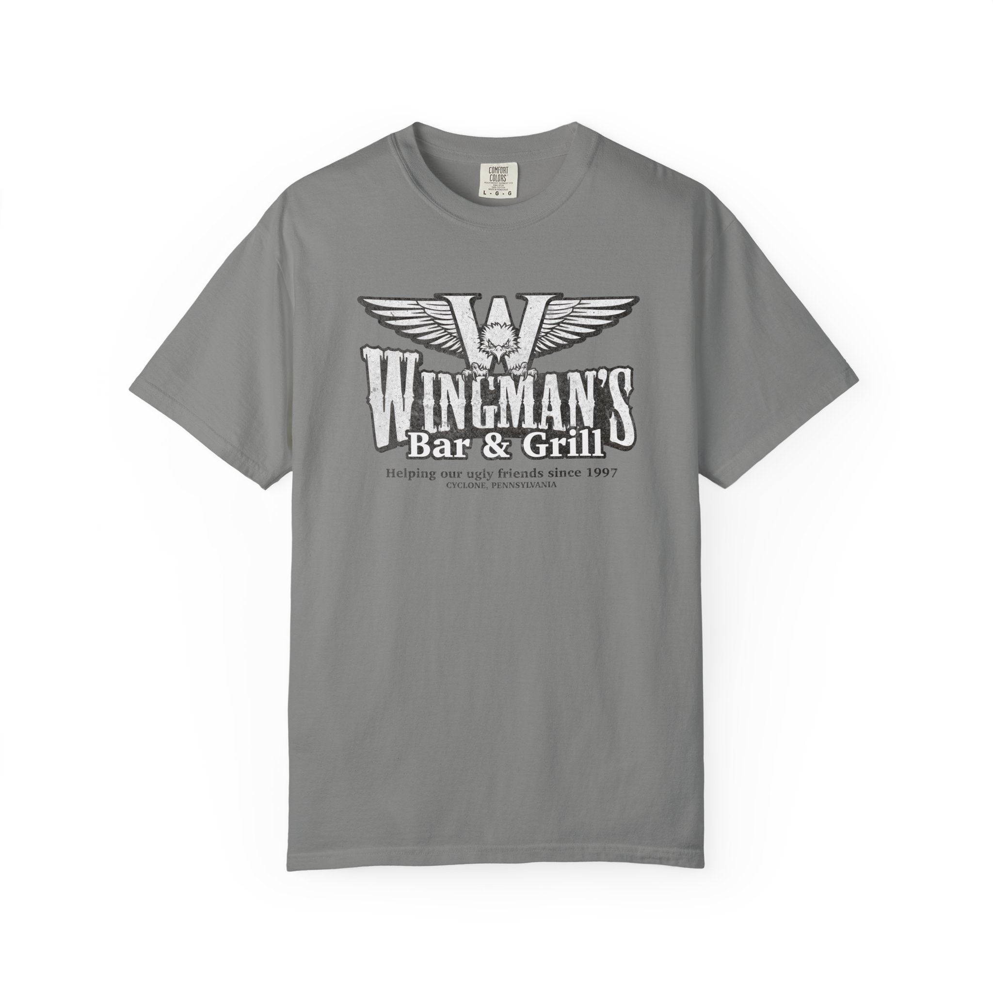 Wingman's Bar & Grill T-Shirt: Helping our ugly friends since 1997 - J Pop's Closet